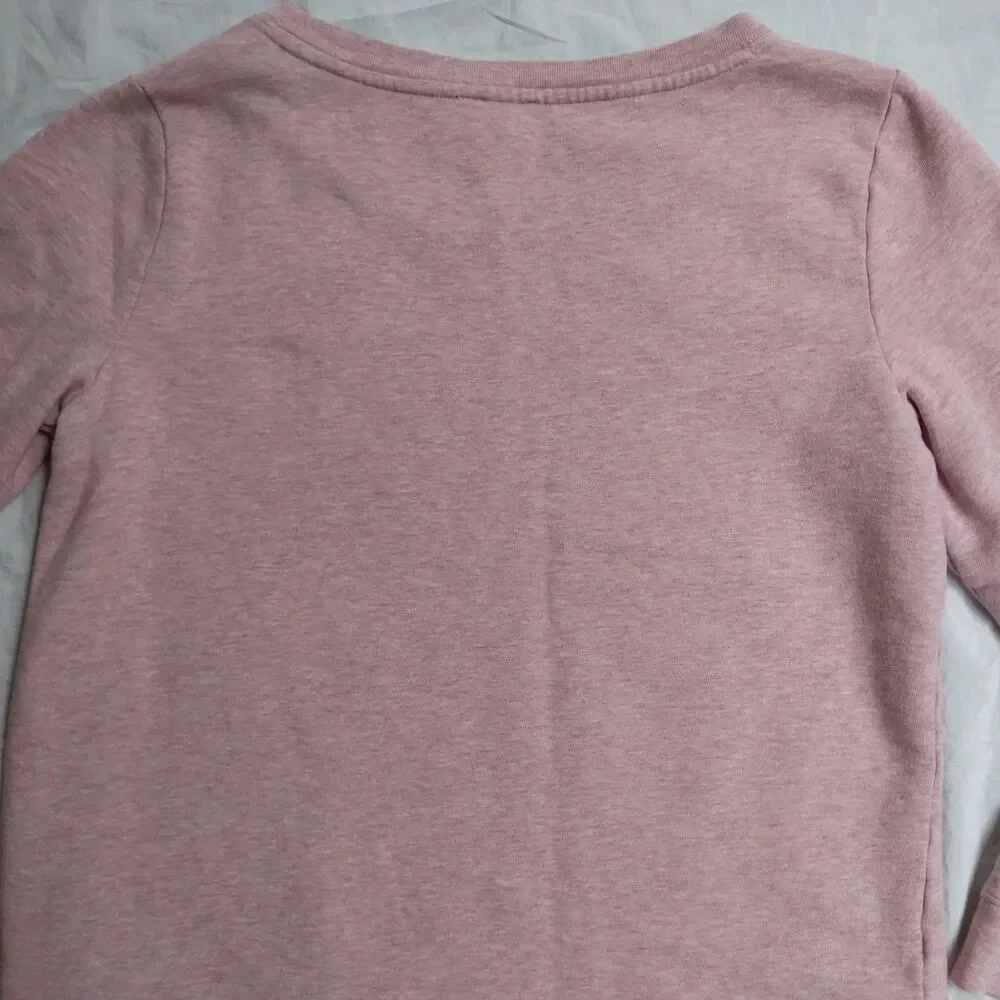 Talbots Pink Snowflake Sweatshirt Cozy Cabincore Ski Lodge Women's Size M - Picture 10 of 10